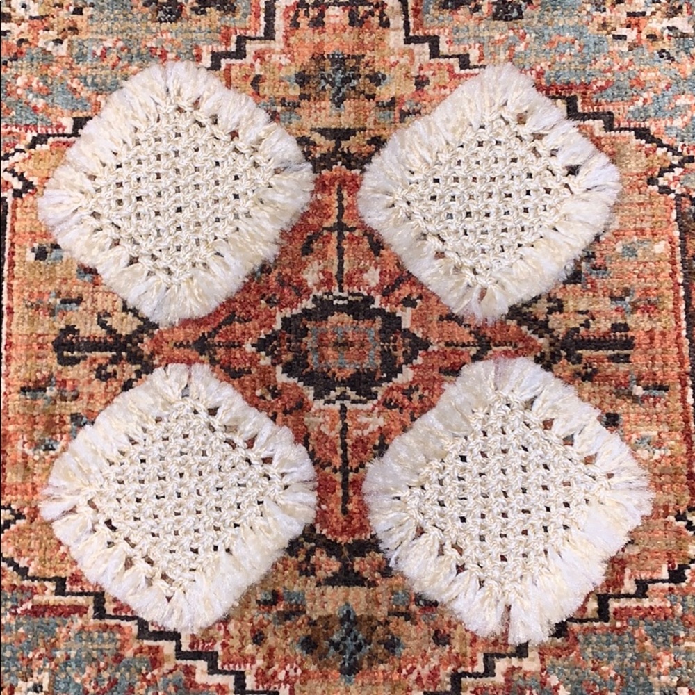 Handmade Macrame coasters